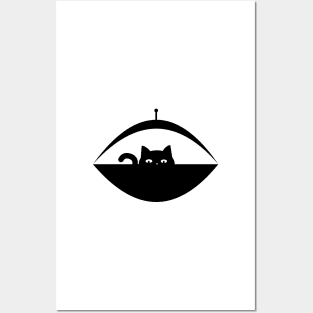 Invasive Species - Flying Saucer Cat Posters and Art